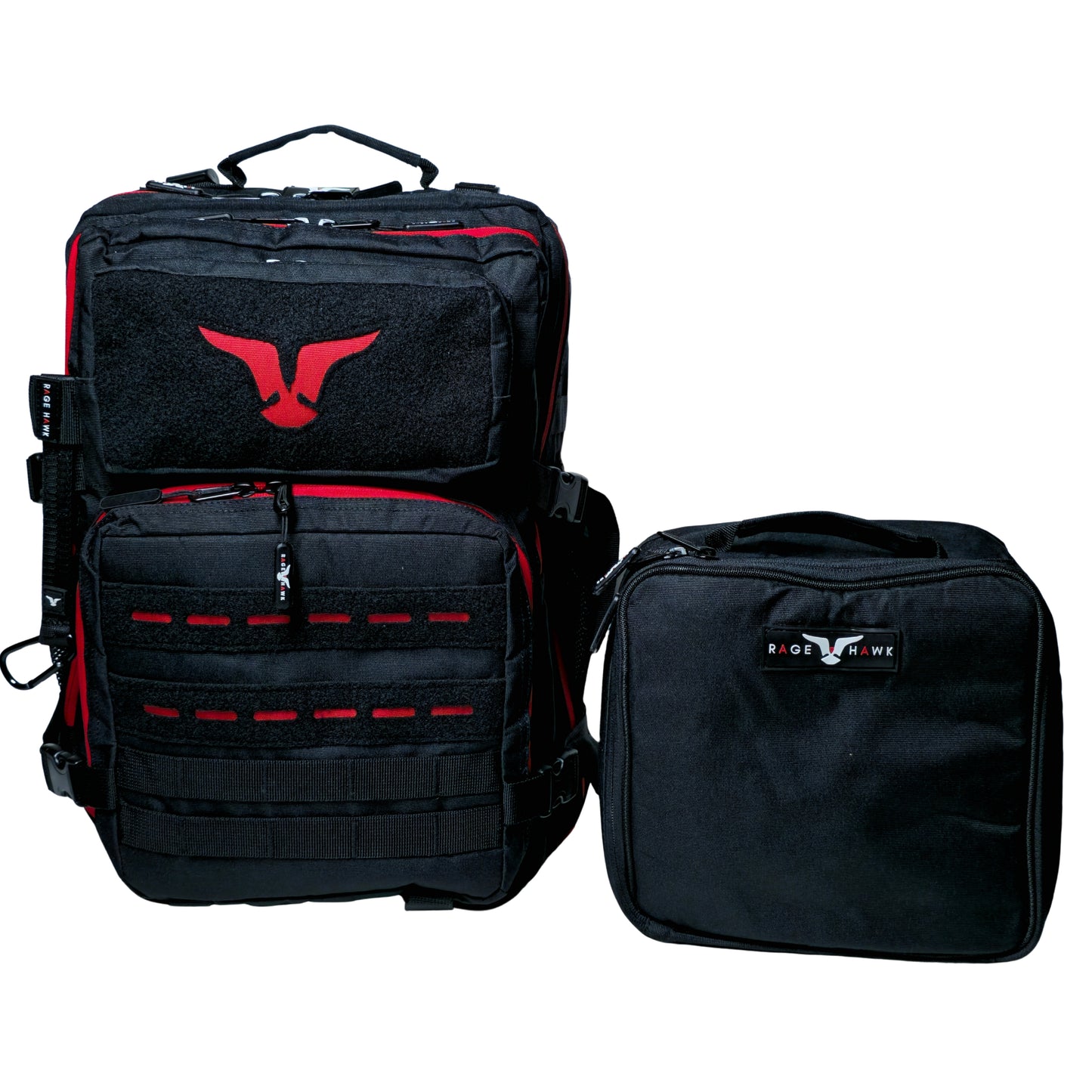 Tactical Backpack (With Meal Prep) - Classic Black & Red 35L