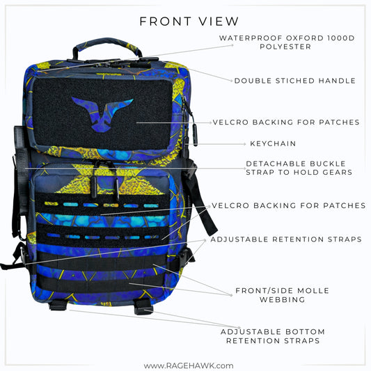 Tactical Backpack 35L - Gold Ocean