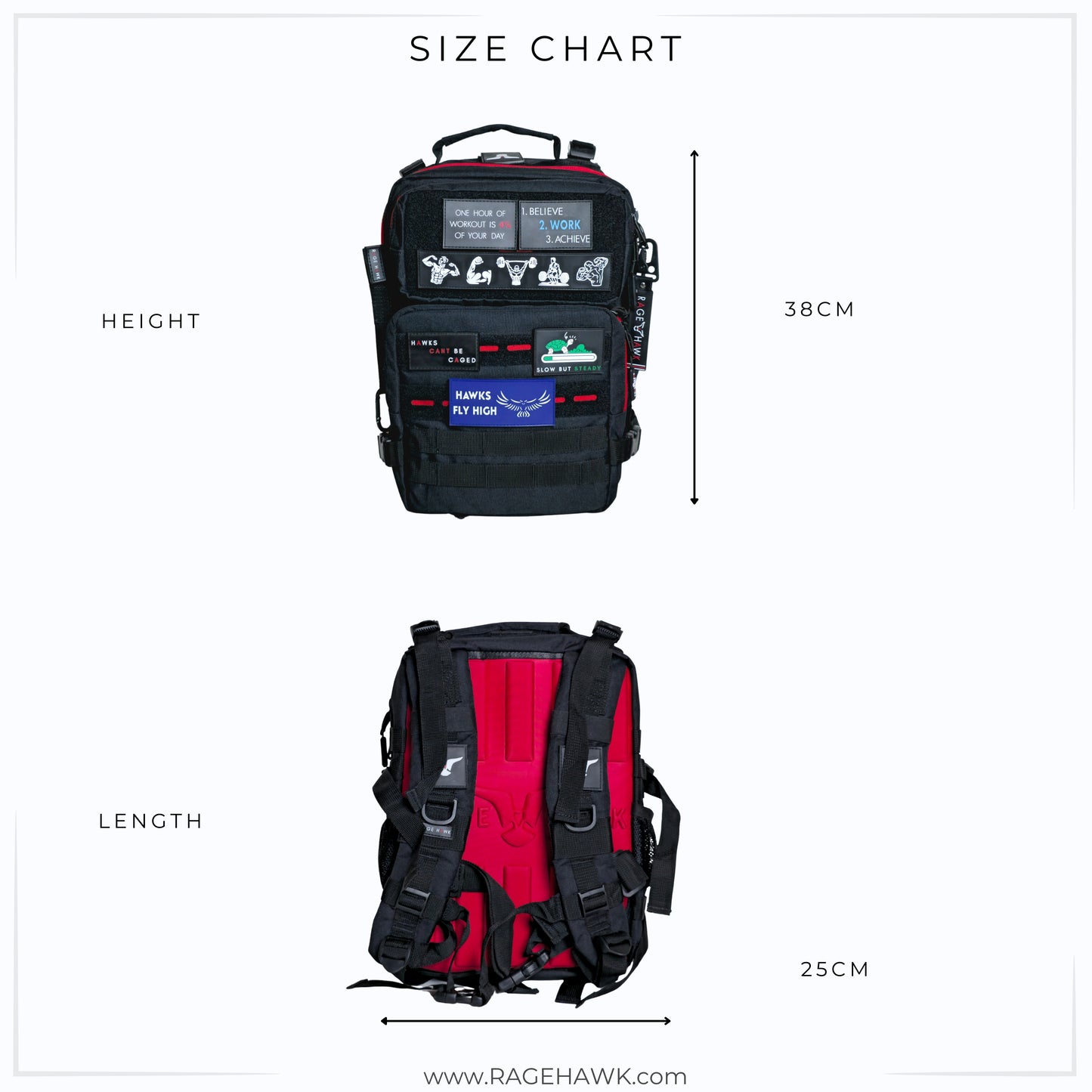Tactical Backpack - Black Mini 25L