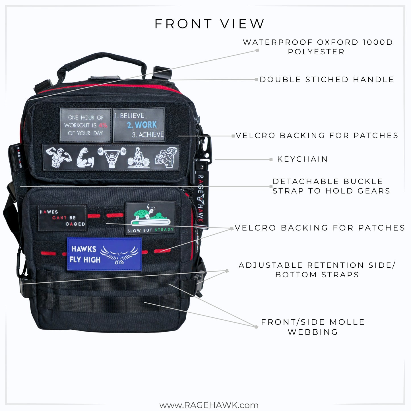 Tactical Backpack - Black Mini 25L