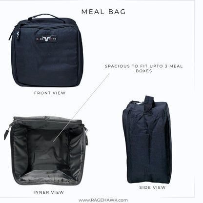 Tactical Backpack (With Meal Prep) - Classic Black & Red 35L