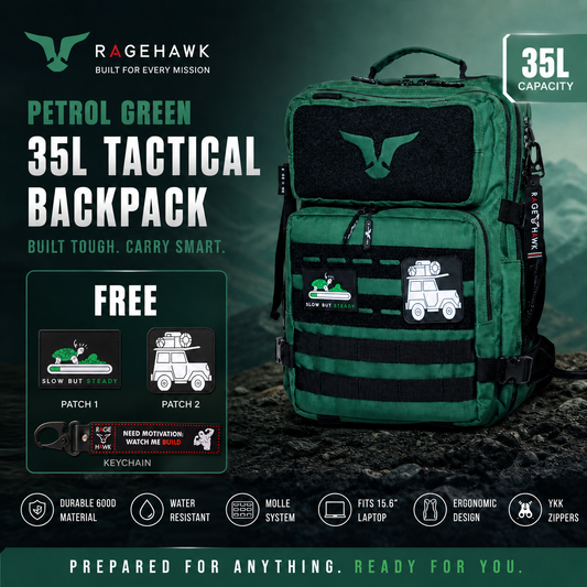 Tactical Backpack - Petrol Green 35L