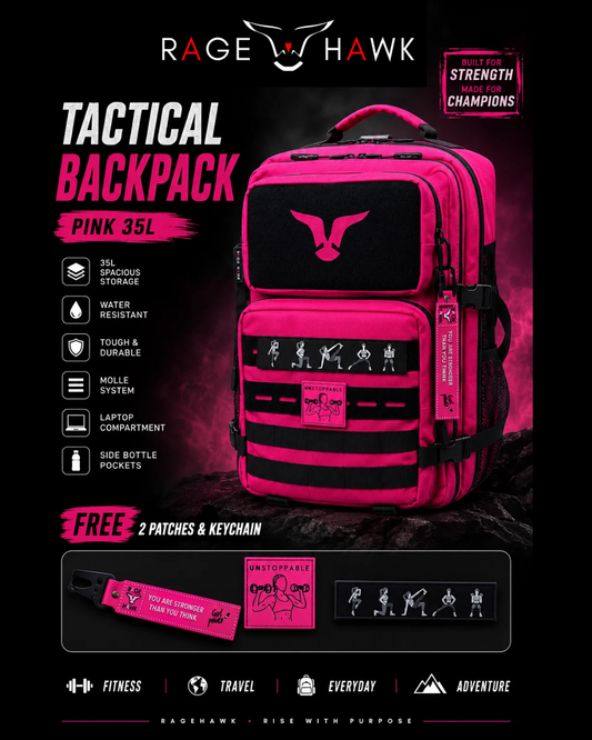 Tactical Backpack - Pink 35L