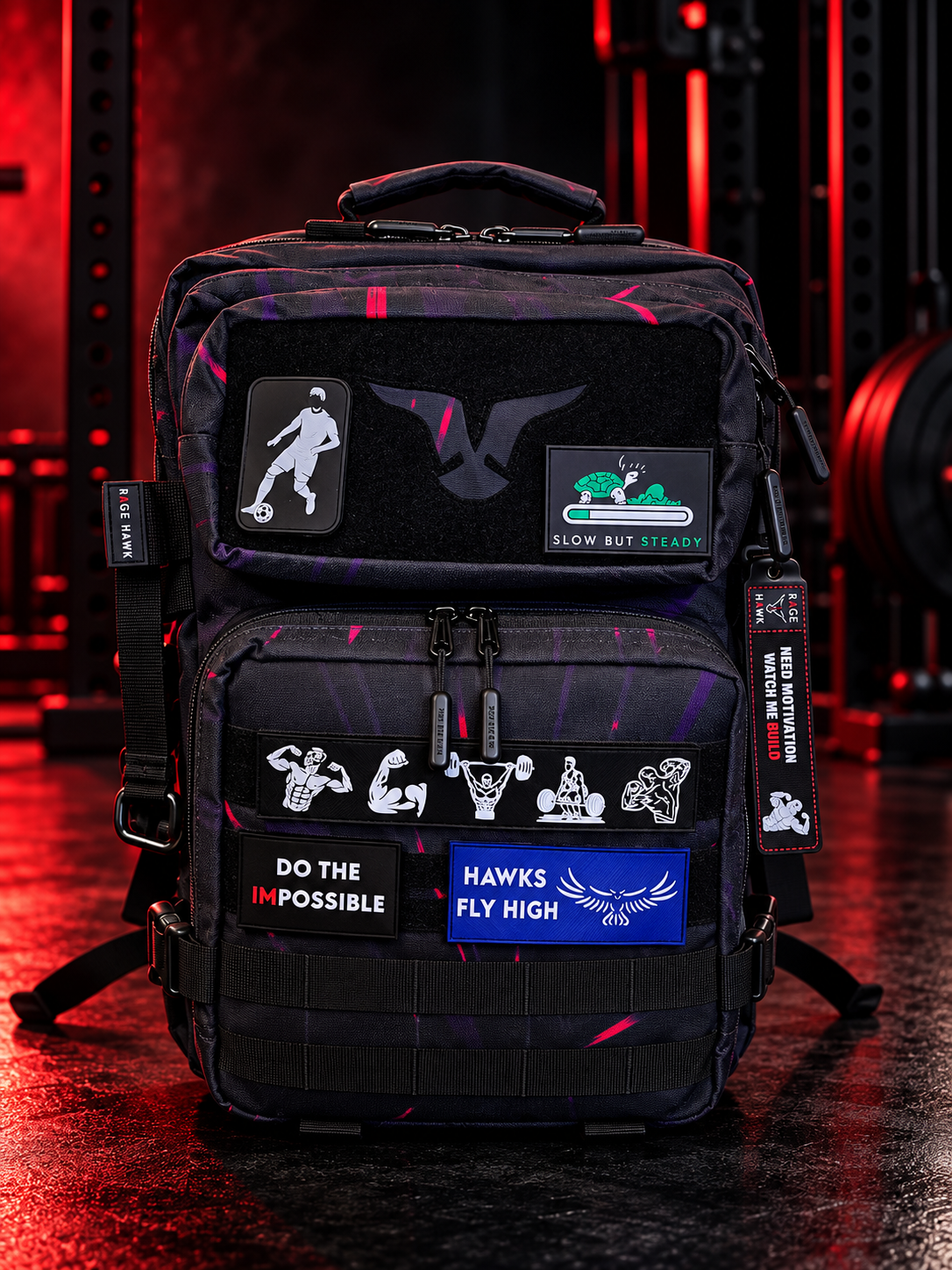 Tactical Backpack (With Meal Prep) - Neon Rays 35L