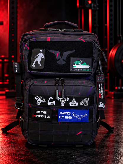 Tactical Backpack (With Meal Prep) - Neon Rays 35L